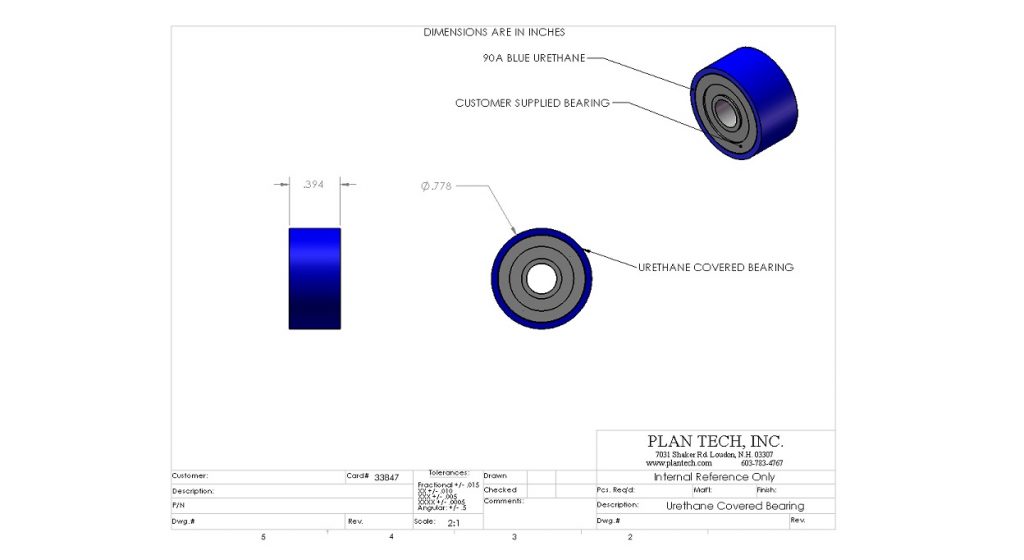 Urethane Covered Bearings