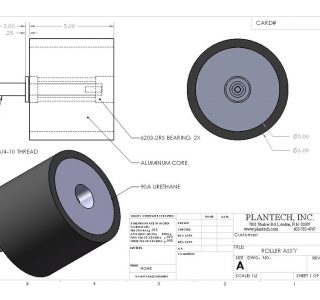 Key Shafted Urethane Rollers