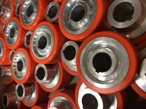 Urethane crane rollers